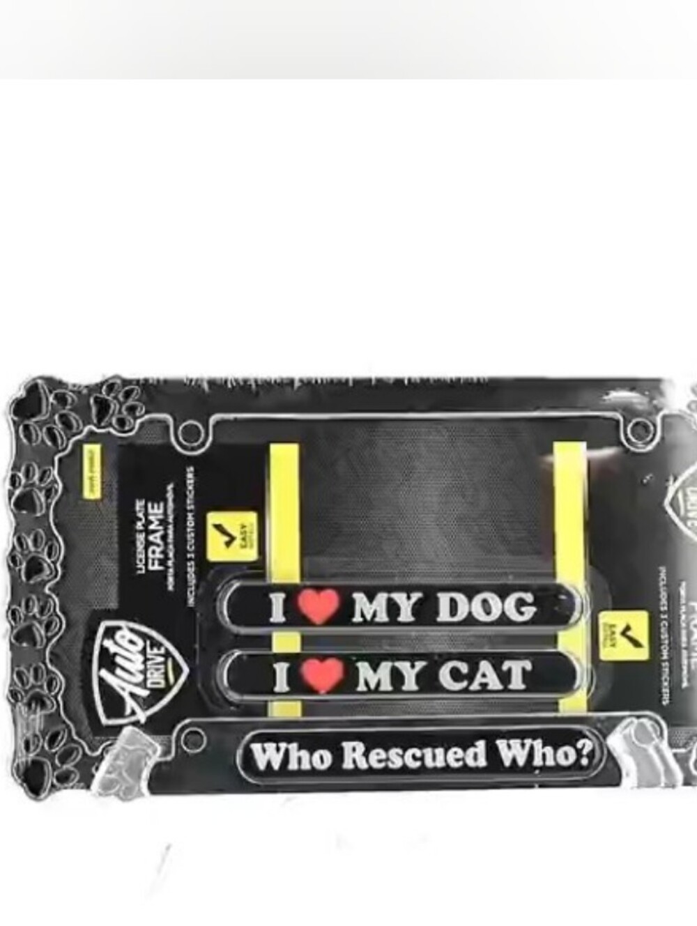 Auto Drive Metal License Plate Frame